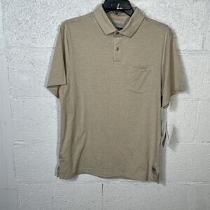 PGA Tour Men's Fine-Knit Short-Sleeve Pocket Polo Shirt - Chateau Small